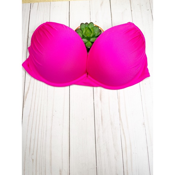 Victoria’s Secret Miraculous Bombshell Bikini Top Sexy Hot Pink Size 36C